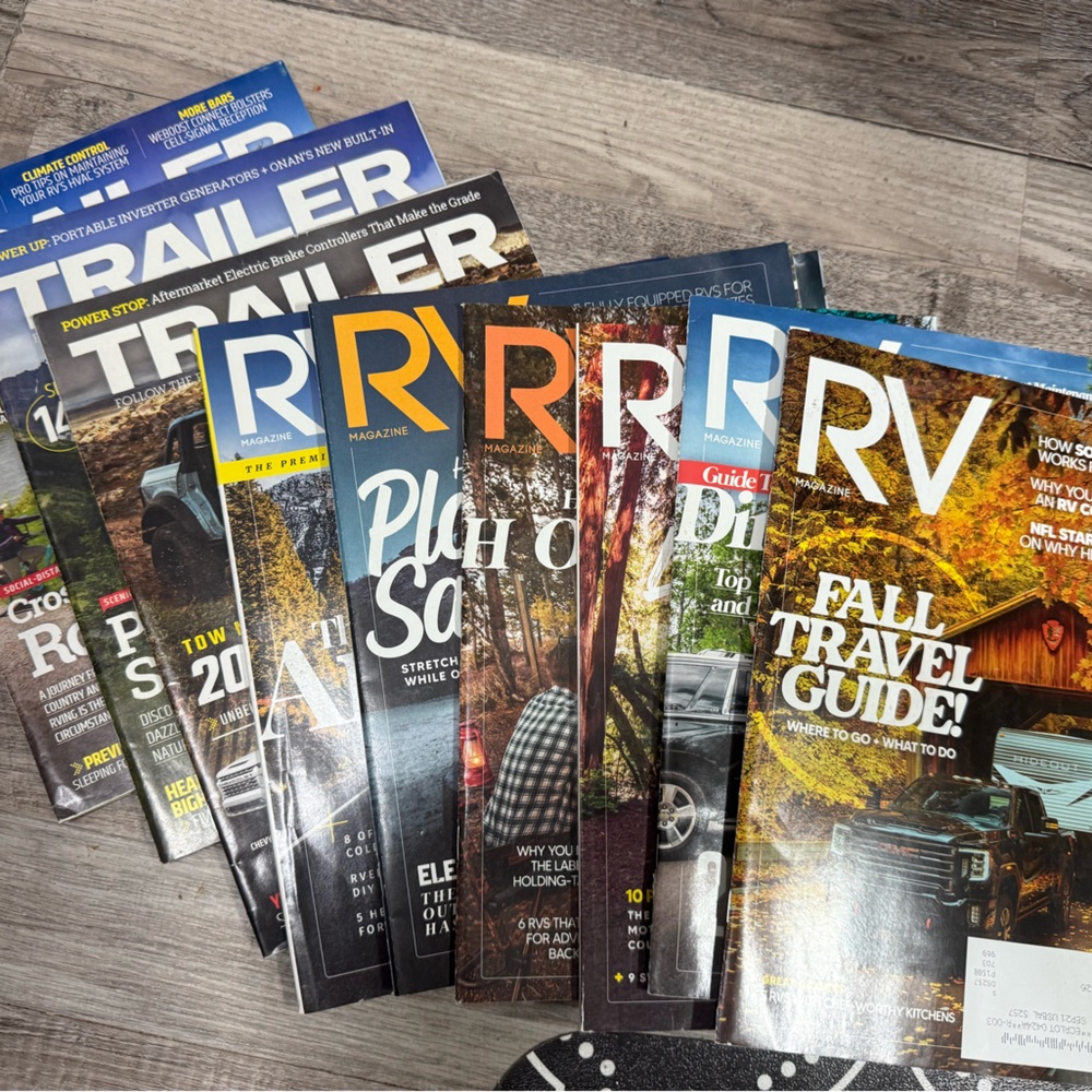 Assorted RV and Trailer Magazines